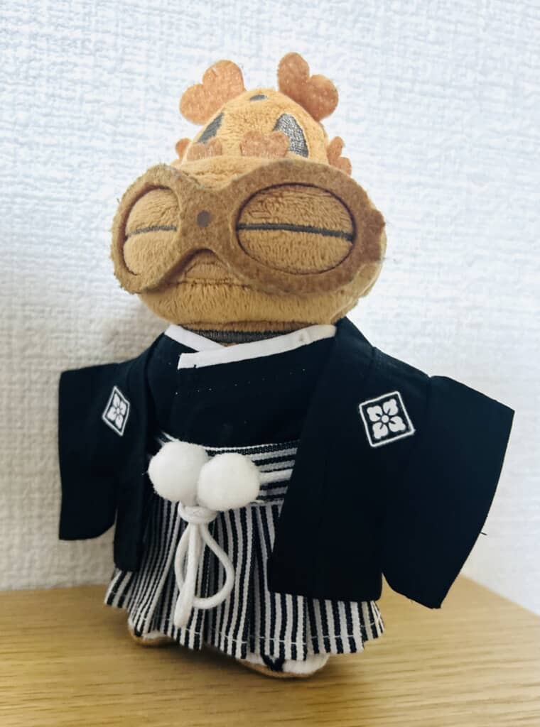 ぬいぐるみ用の紋付袴！