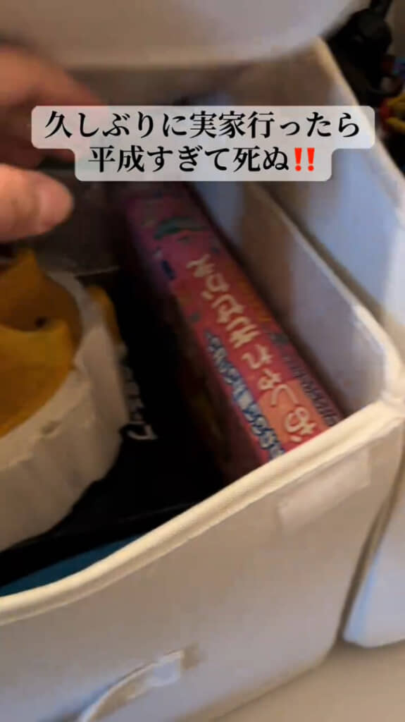 実家の自分の部屋にあった収納ボックスに入っていたのは……