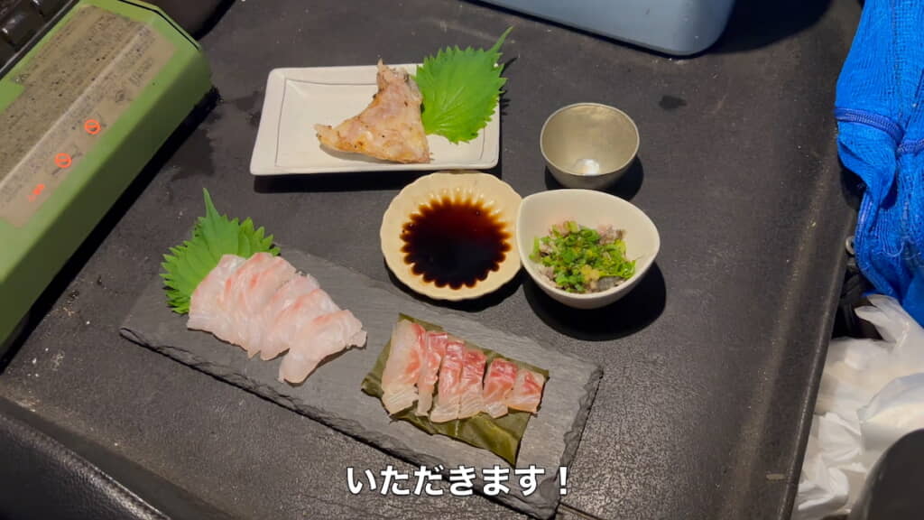 マダイ尽くしの晩酌