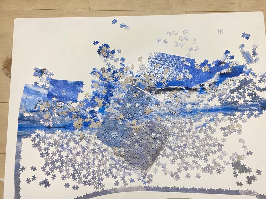 ジグソーパズルにダイブした犯人