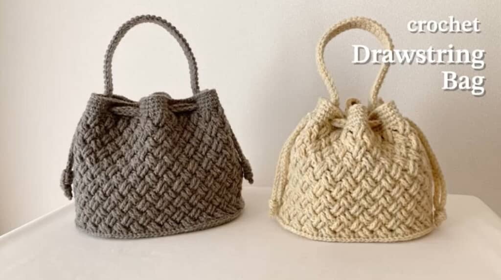 巾着ヒモを通したら完成です