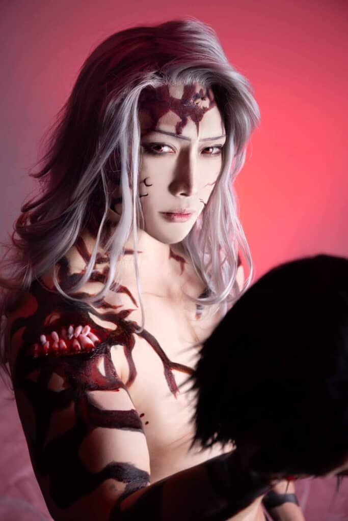 『鬼滅の刃』鬼舞辻無惨のコスプレ（投稿者提供画像）