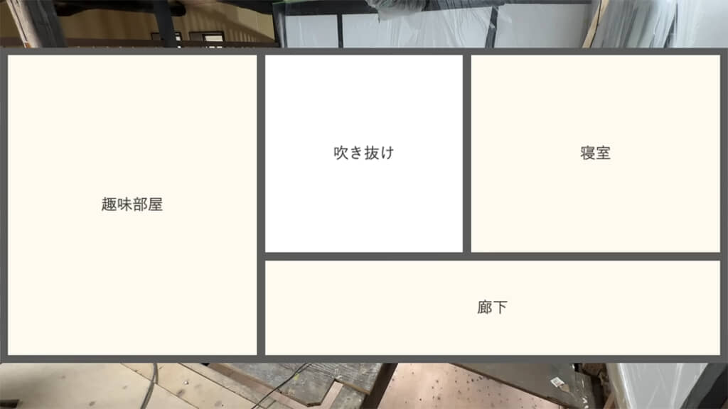 2階の間取りはこんな感じになるとのこと