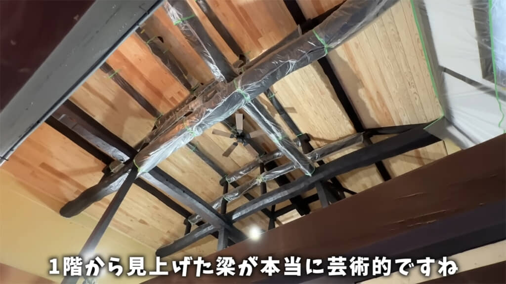 養生を取った梁を見られる日が楽しみですね