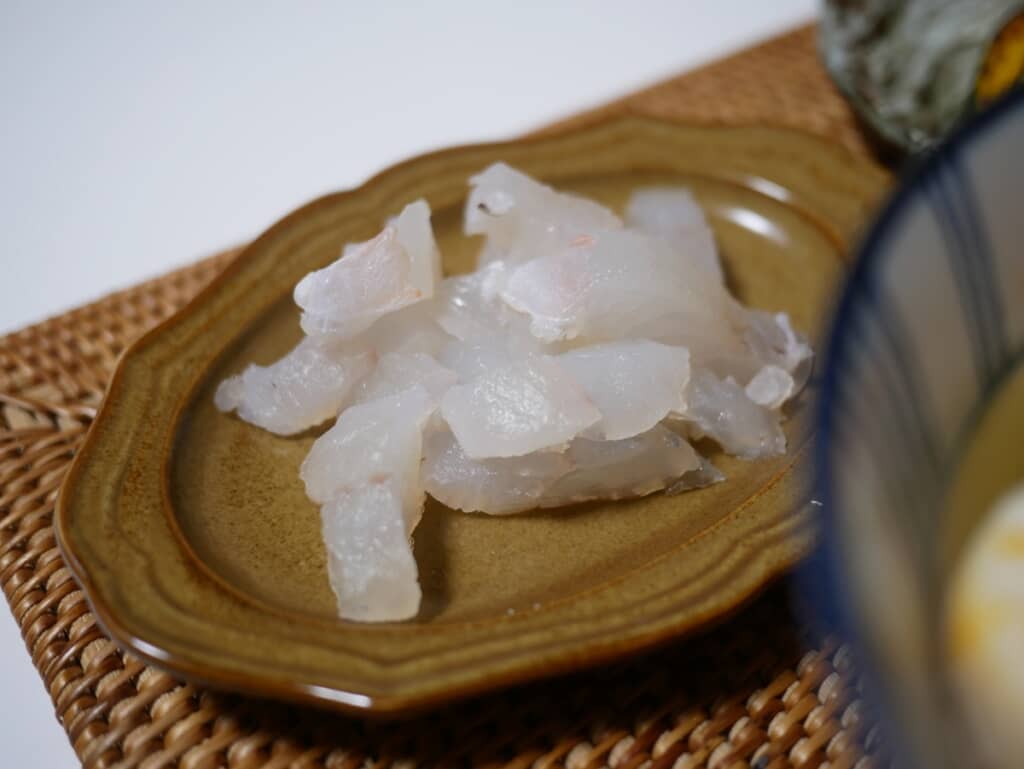 昆布締めにしたヤガラの半身