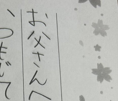 子どもからお父さんへの手紙