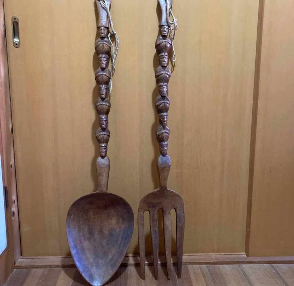 メルカリで買った……1メートルのスプーン＆フォーク！