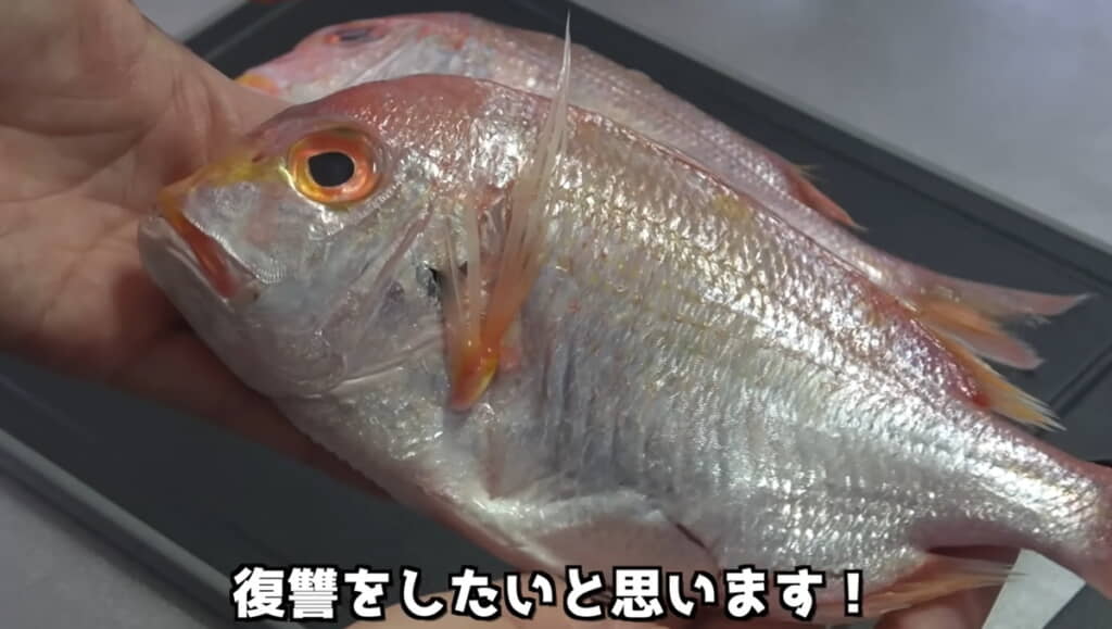 メインとなる立派な鯛！