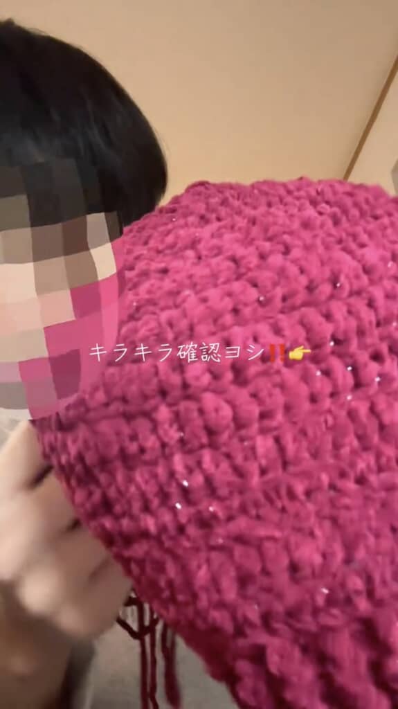 ラメもデザインとしてしっかり生きています