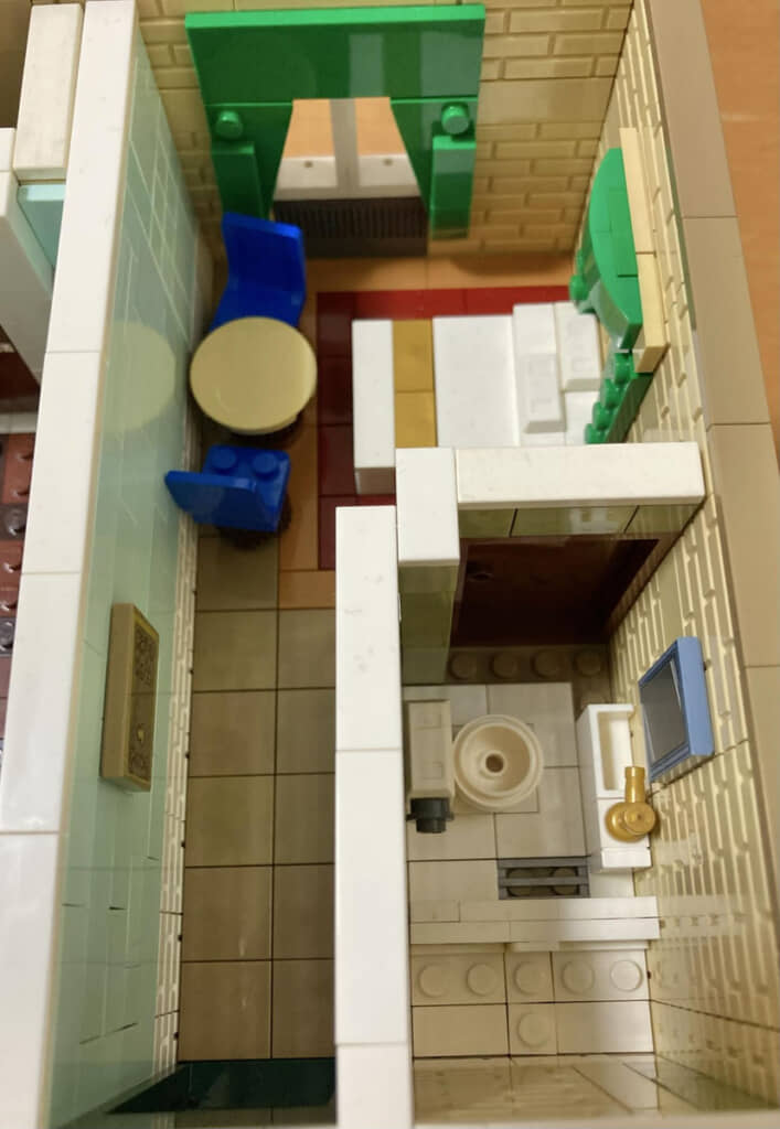 寝室とキッチンの間取りも