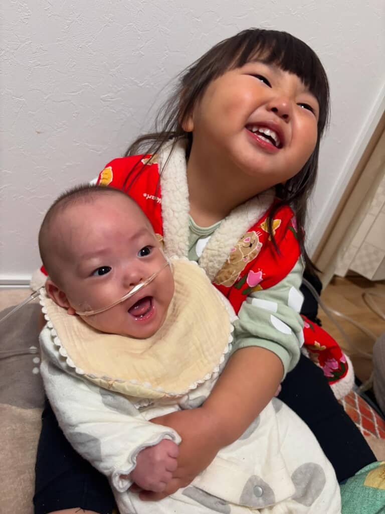 笑顔がはじけます