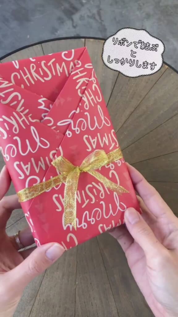 リボンをかけて完成です！