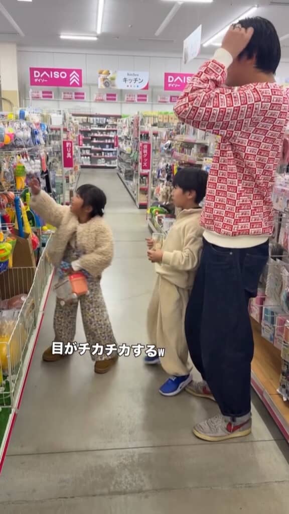 子どもより目立っている夫