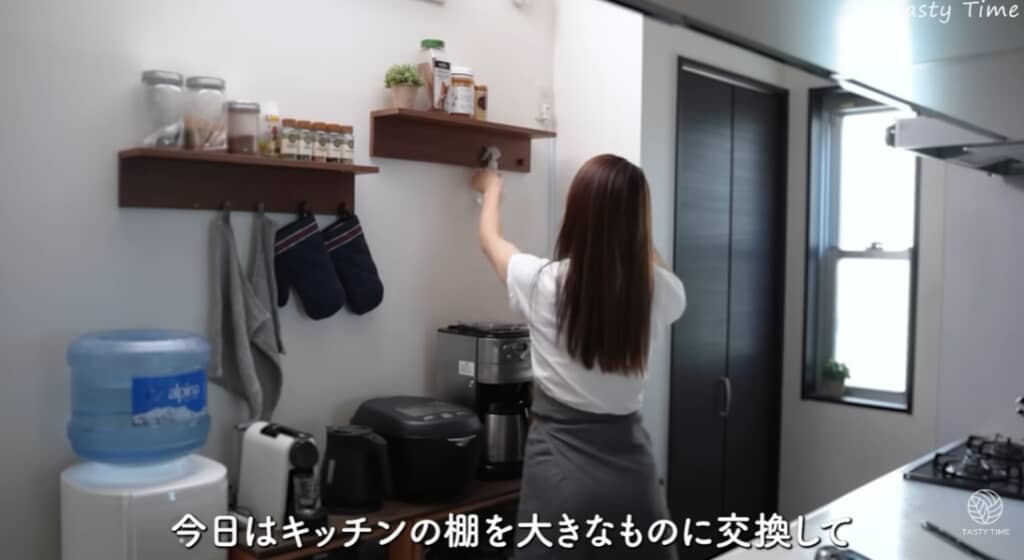 キッチンの棚をDIY