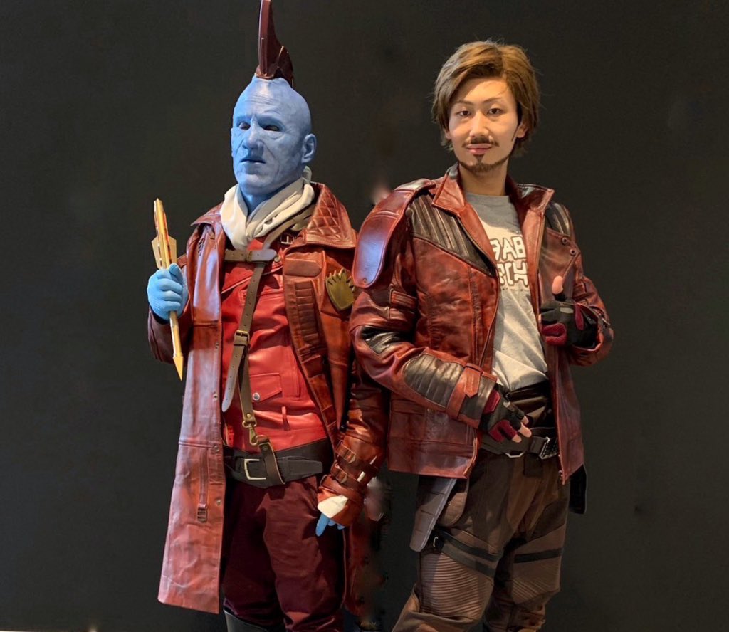 『ガーディアンズ・オブ・ギャラクシー』のヨンドゥとピーター・クィルに扮した実の息子さん