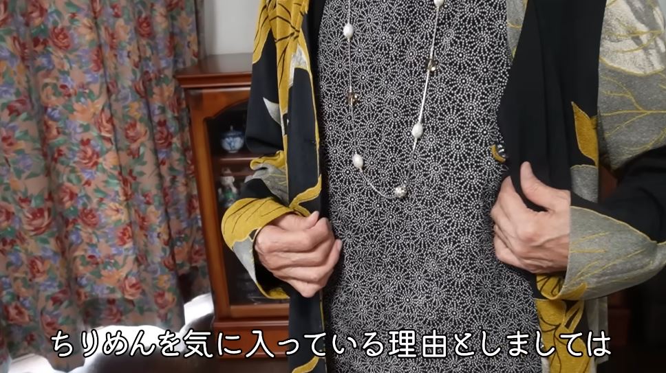 ちりめんツーピースとはおり