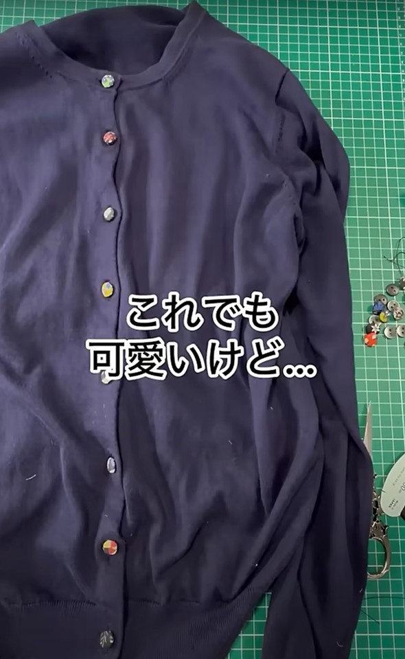 付け替えました！　これだけでもかわいいけど……