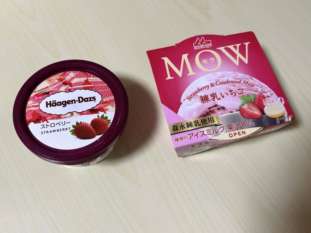 MOWとハーゲンダッツのアイス