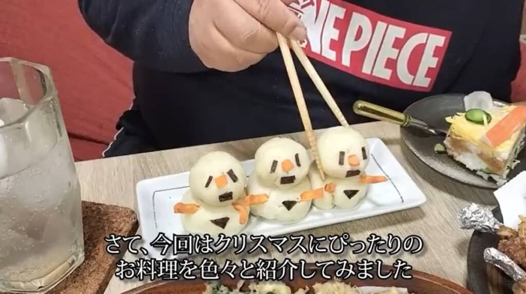 可愛らしい雪だるまde☆ポテトサラダ