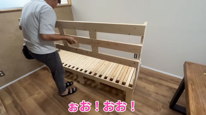 簡単に引き抜ける背もたれ