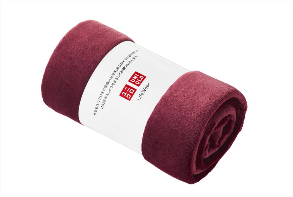 フリースブランケット レッド