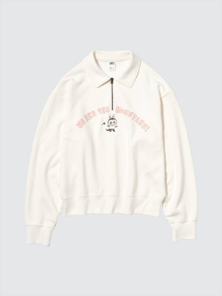 ウィメンズハーフジップスウェットシャツ