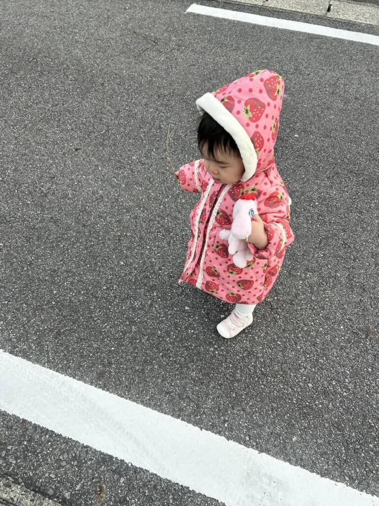 まるで“イチゴの妖精”のようないでたちの娘さん（画像提供：み／@pppppleoさん）