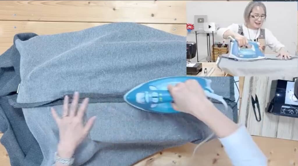 アイロンをかけます