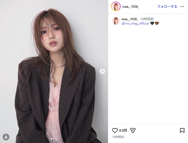 「ViVi」で大人っぽいメイク＆ファッションに挑戦した希空