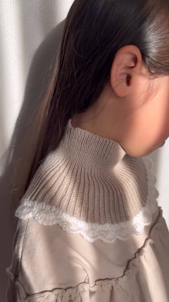 実際に娘さんが身につけた様子