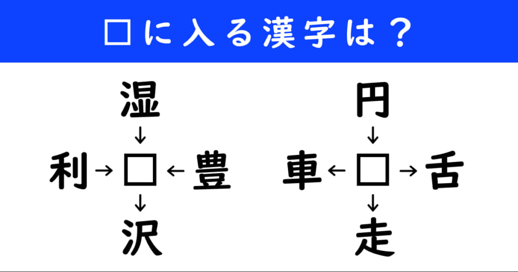 漢字パズル　和同開珎　二字熟語　穴埋め