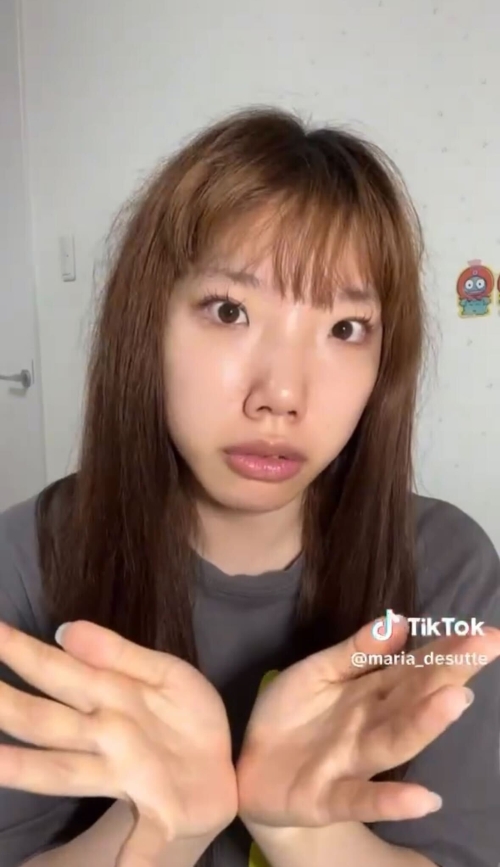 ヘアチェンジ前の真愛さん