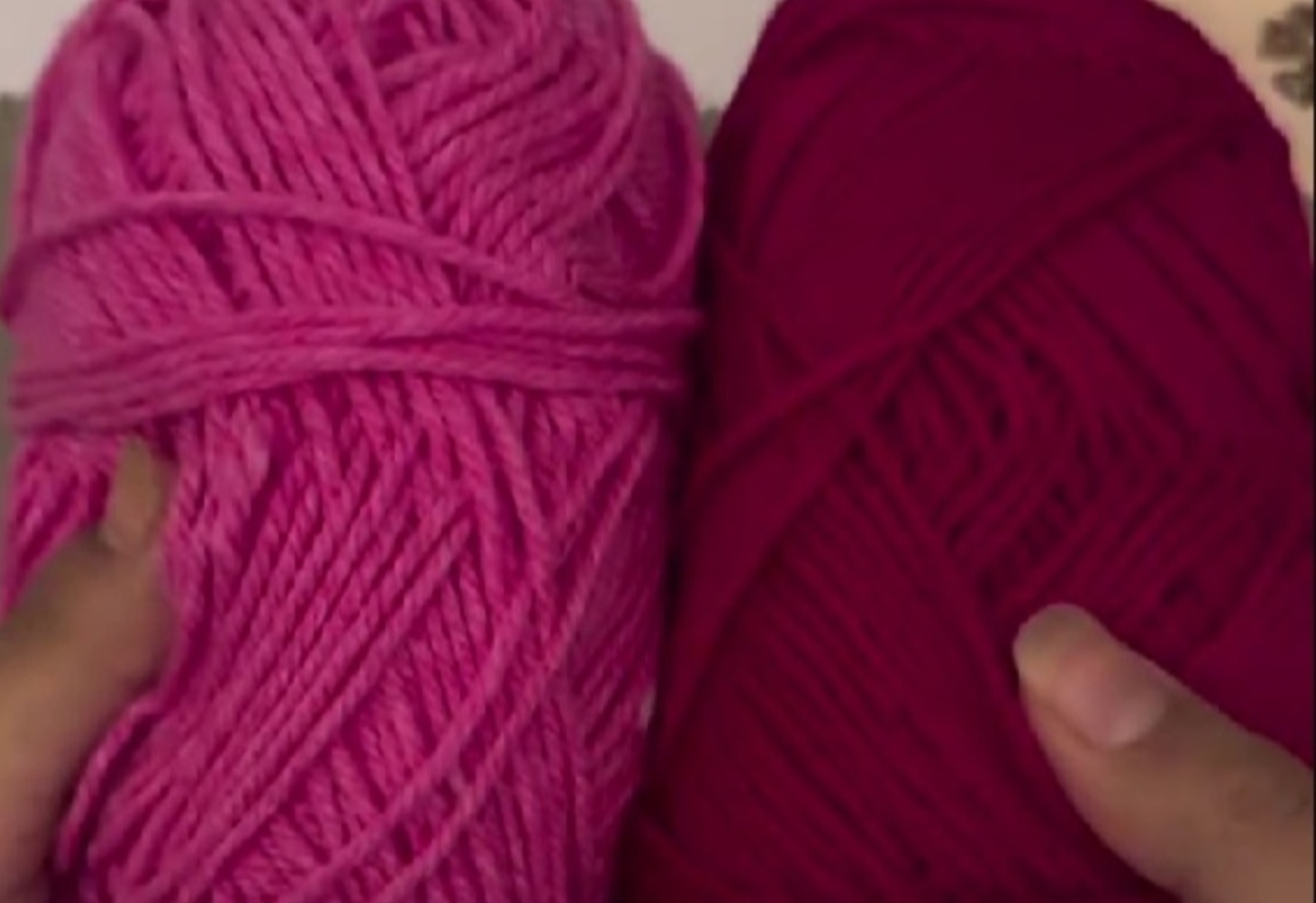 赤い毛糸をちょこっと編んで、お花乗せると……「わぉ」「あったかそう！」　毎日使いたくなる完成品が976万再生【海外】（1/3） | 編み物 ねとらぼ