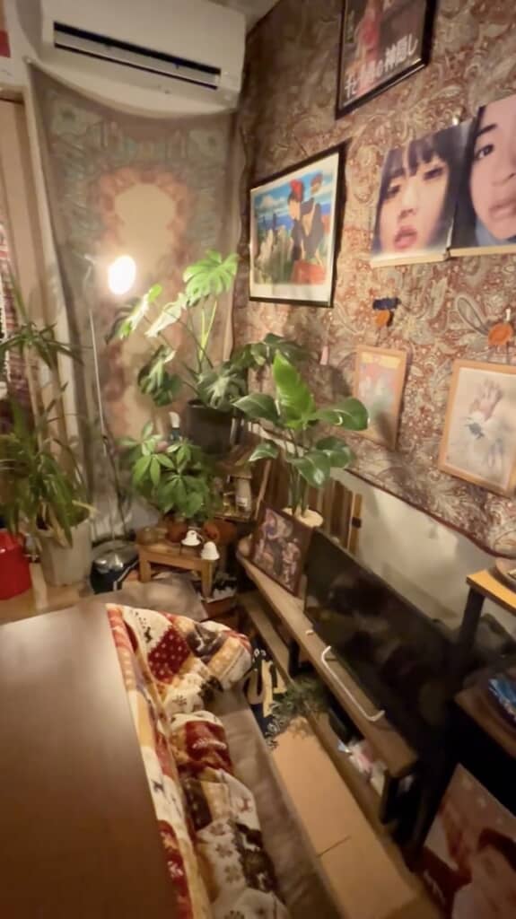 タペストリーがあるだけでぐっとおしゃれ度が増します