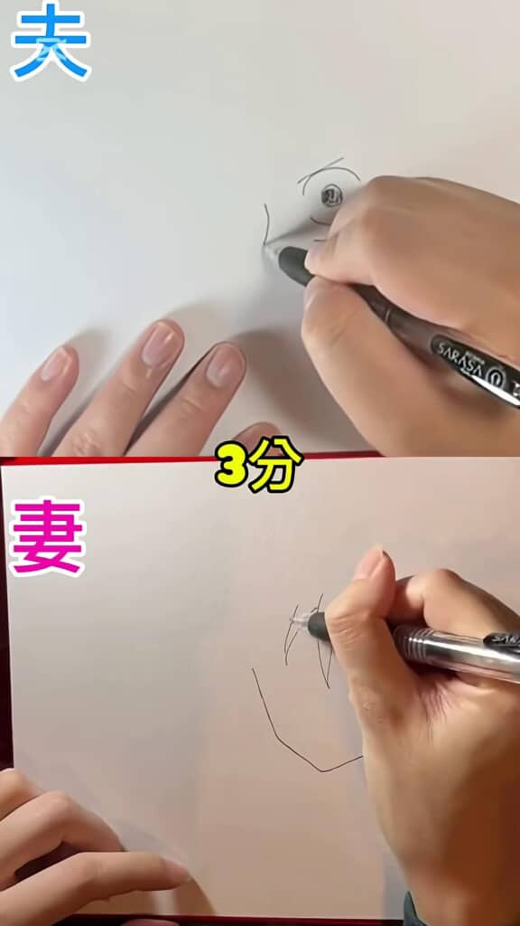 制限時間3分で描いていく