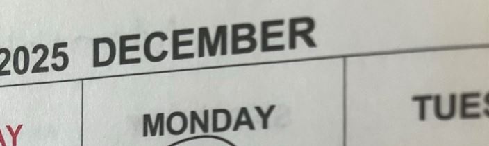 12月のスケジュール帳に書かれていた文字とは……？