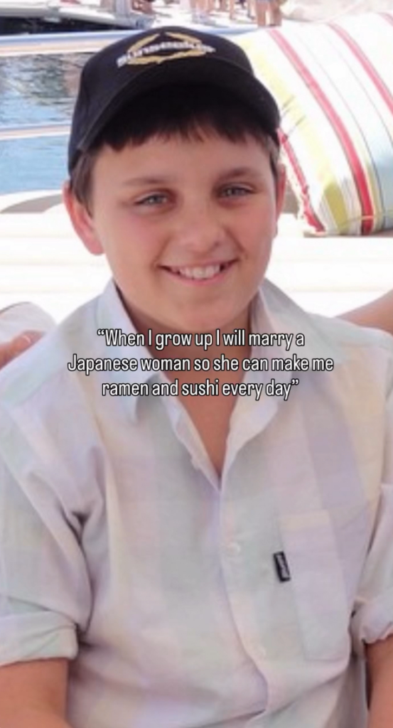 少年時代の男性