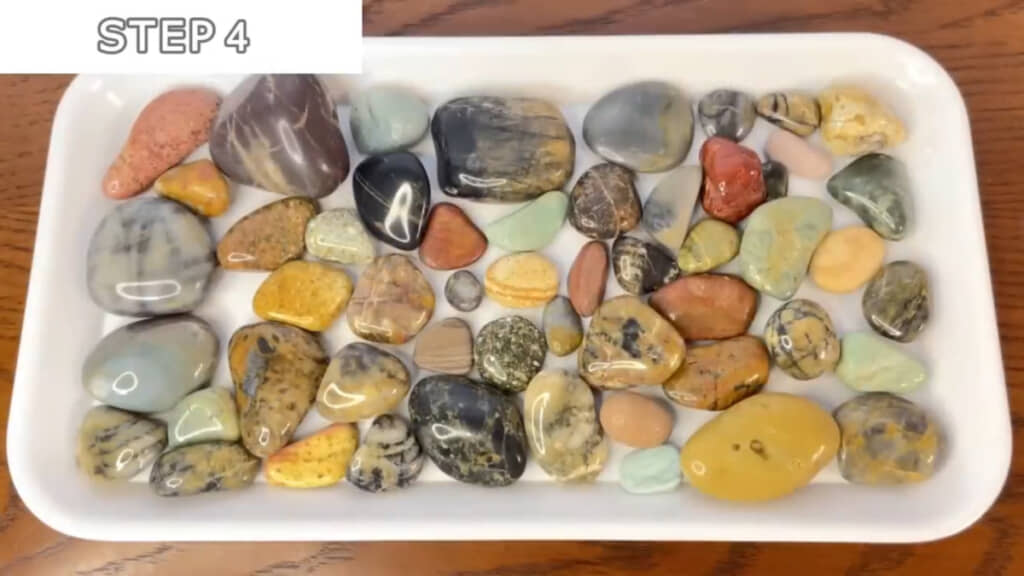 全ての工程終了後の石（アフター）