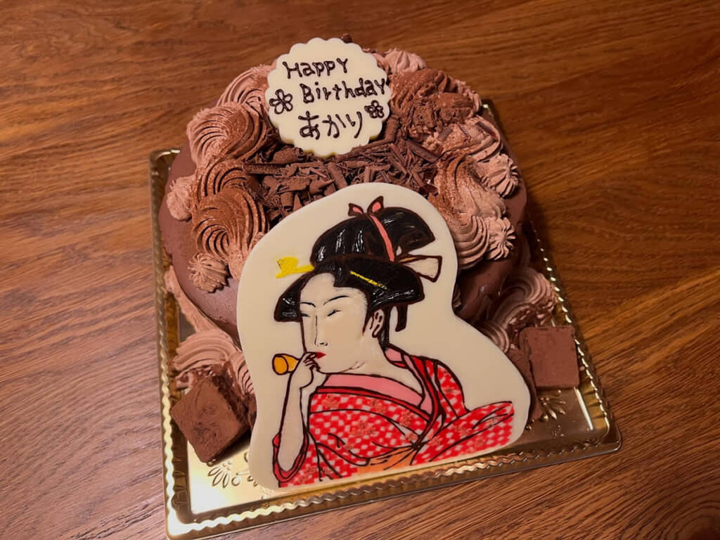 「ポッピンを吹く娘」のバースデーケーキ!?