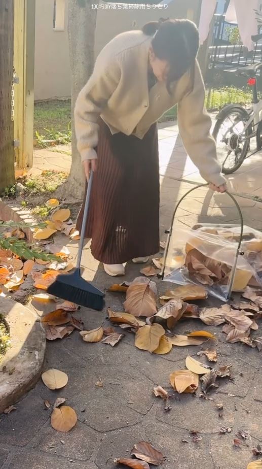 落ち葉がどんどん入ります
