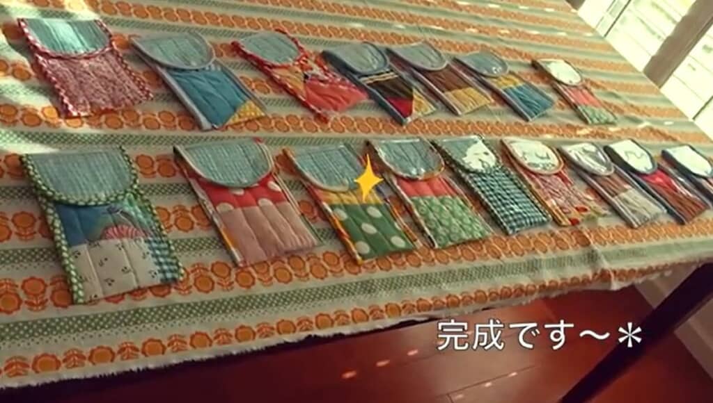 16個のペンケースの完成です