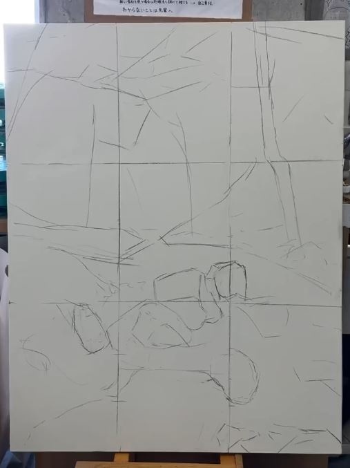 ラフな下絵の状態