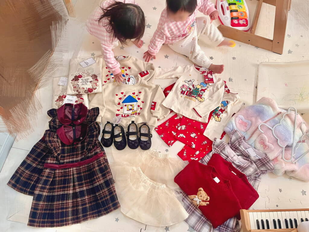 双子ちゃんも喜んでいます