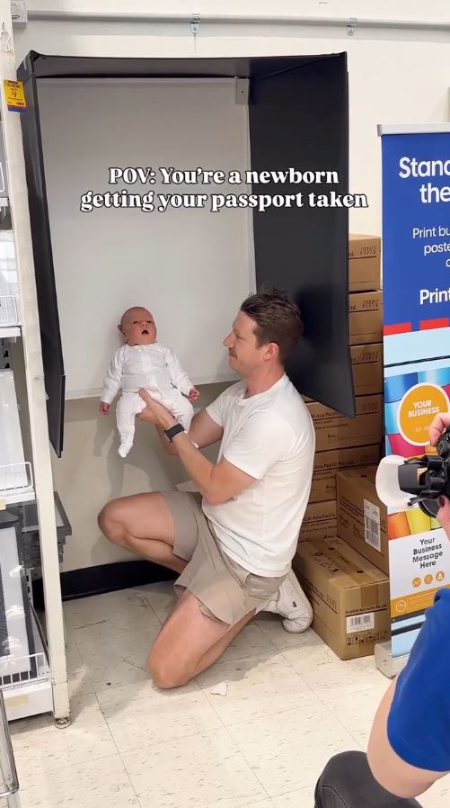 パパが抱っこして撮影に挑むも……？