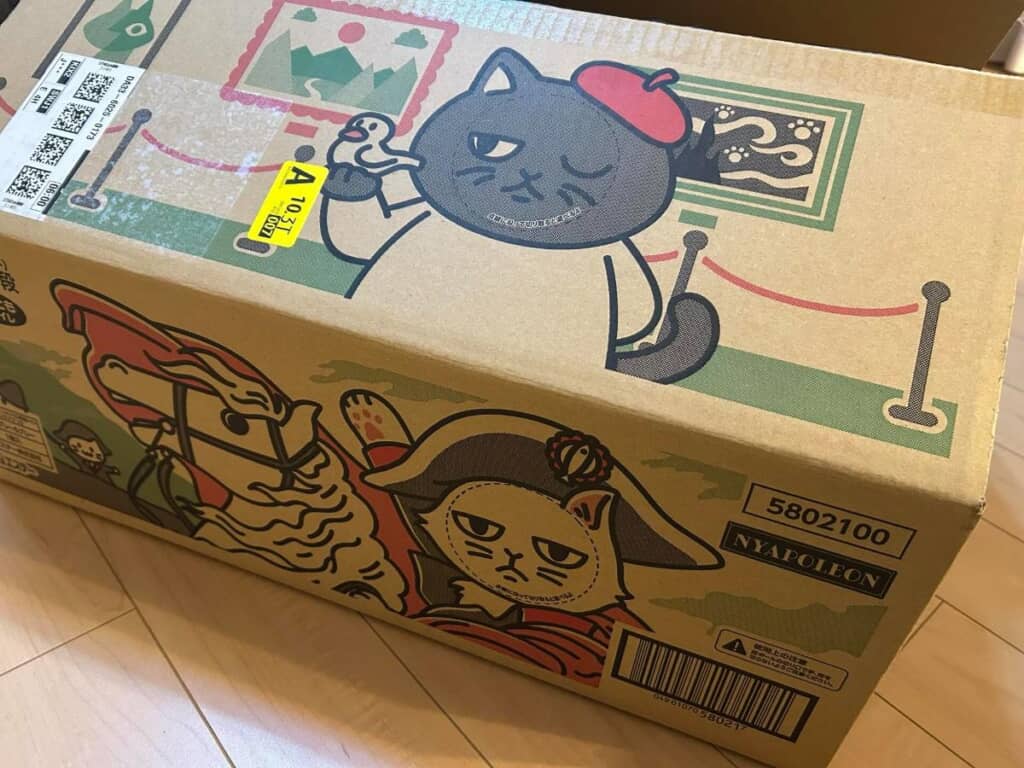 かわいいダンボールが届きました