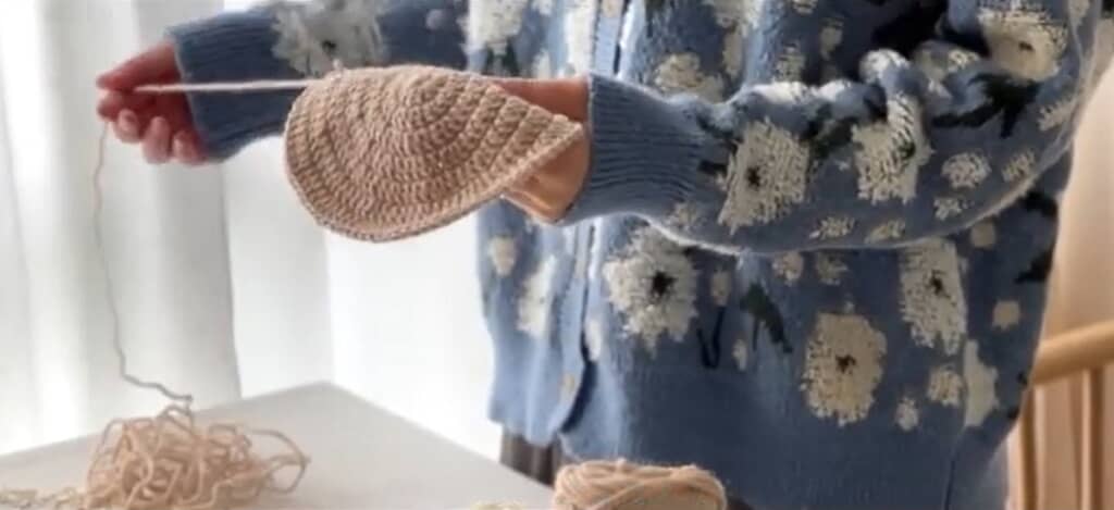 大きすぎたので少しほどきます