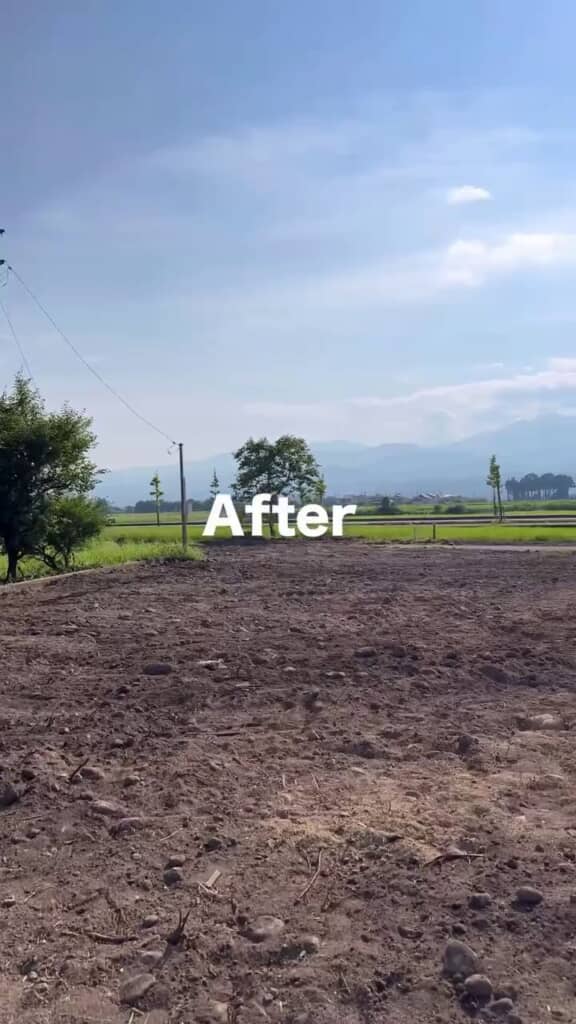 解体作業で更地となった土地