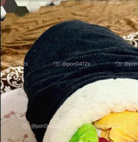 夫が朝から作っていた手巻き寿司