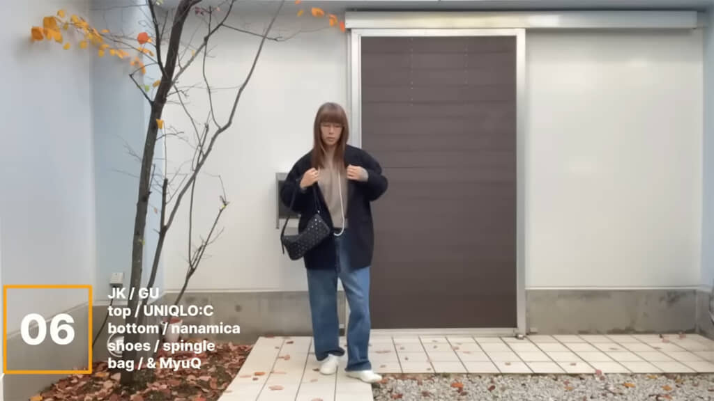 6日目もGUのコートを着用しましたが