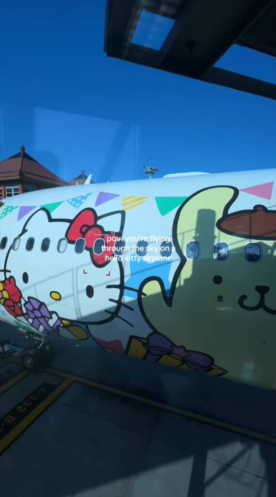 エバー航空のハローキティジェット